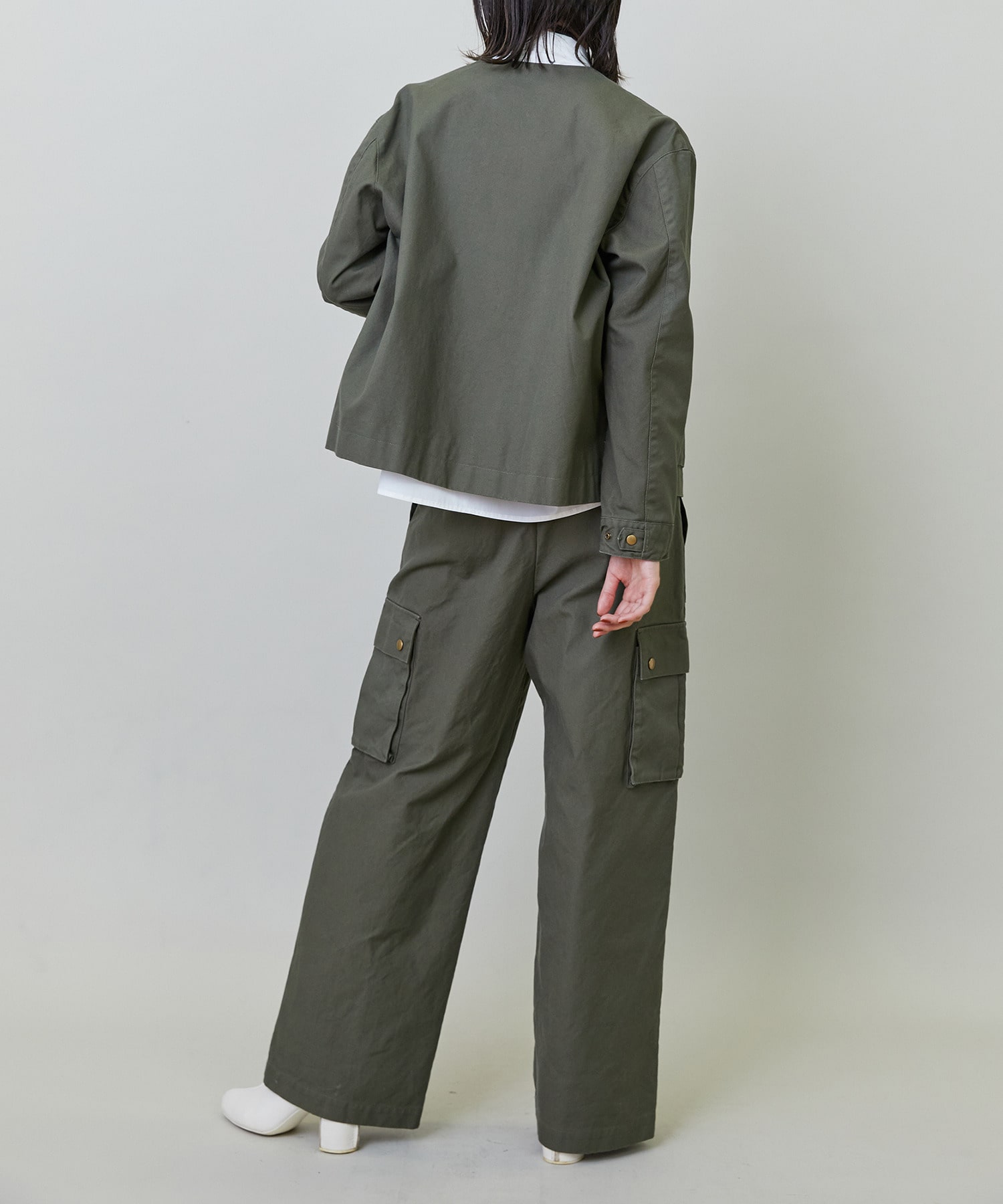 【endalence】ダックノーカラージャケット 詳細画像 チャコールグレー 5