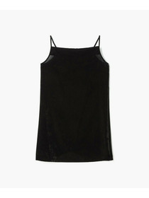 【endalence】ソフトベルベット×レースドレス 詳細画像 ブラック 11