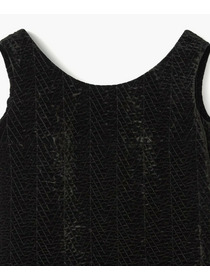 【endalence】ソフトベルベット×レースドレス 詳細画像 ブラック 2