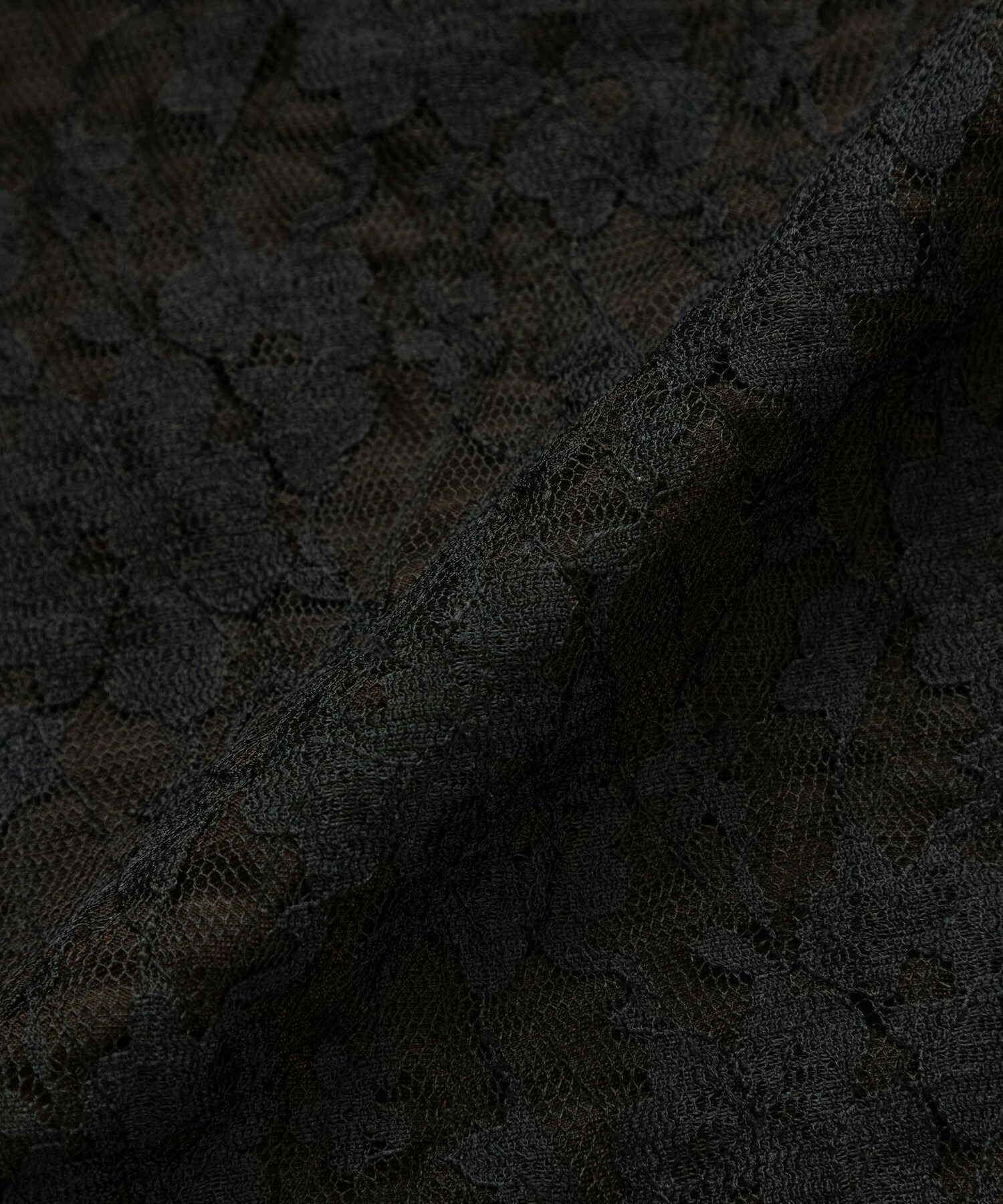 【endalence】ソフトベルベット×レースドレス 詳細画像 ブラック 10