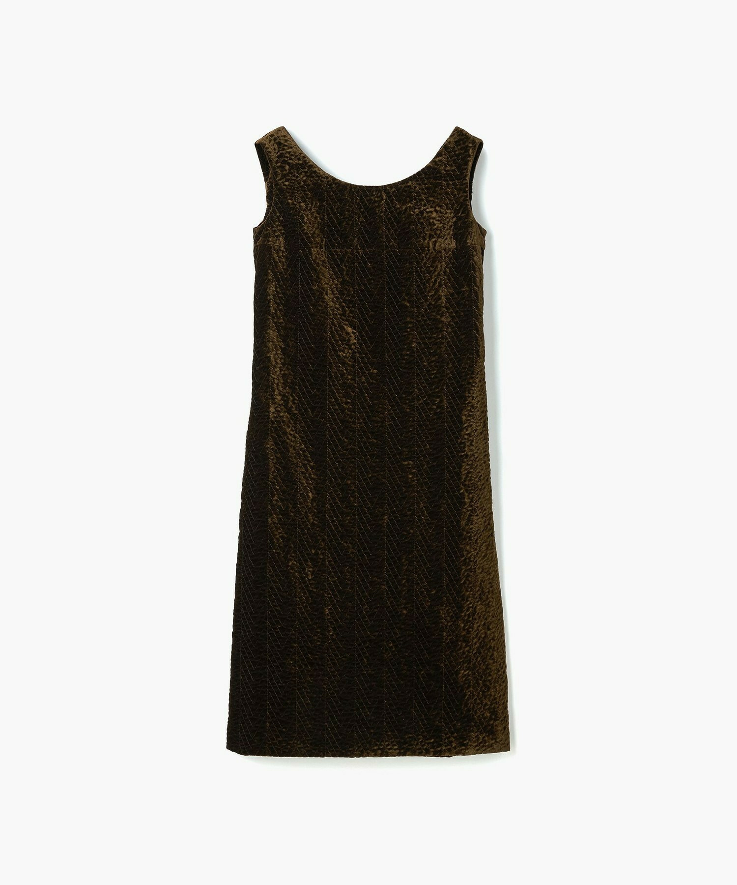 【endalence】ソフトベルベット×レースドレス 詳細画像 ブラウン 1