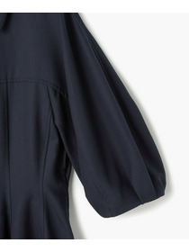 【endalence】強撚ダブルクロスドレス 詳細画像 ネイビー 3