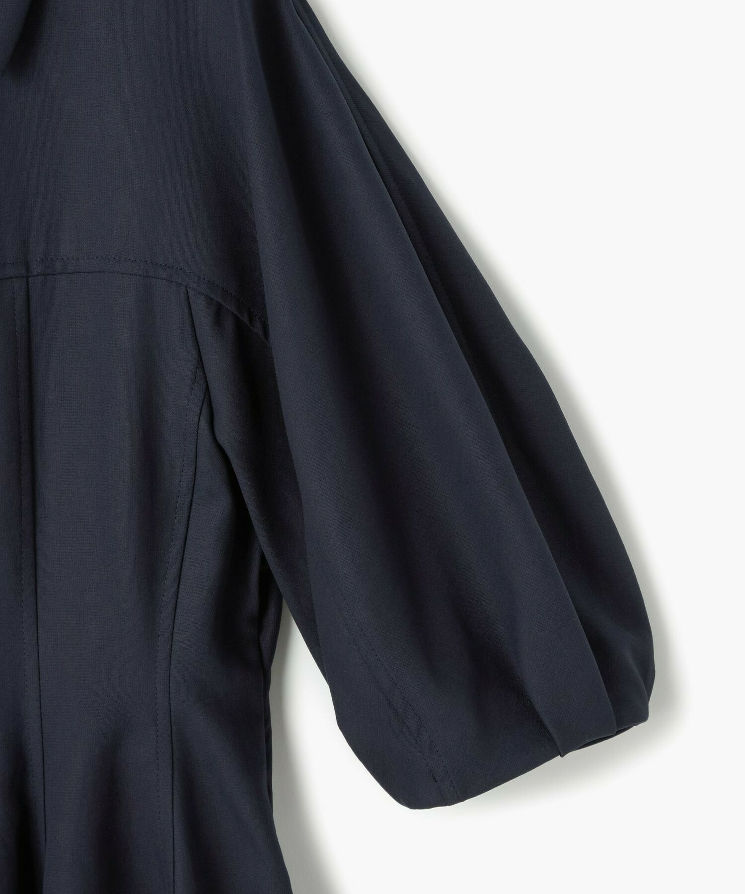 【endalence】強撚ダブルクロスドレス 詳細画像 ネイビー 3