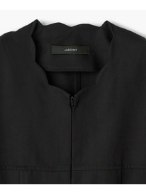 【endalence】強撚ダブルクロススカラップネックラインドレス 詳細画像 ネイビー 10