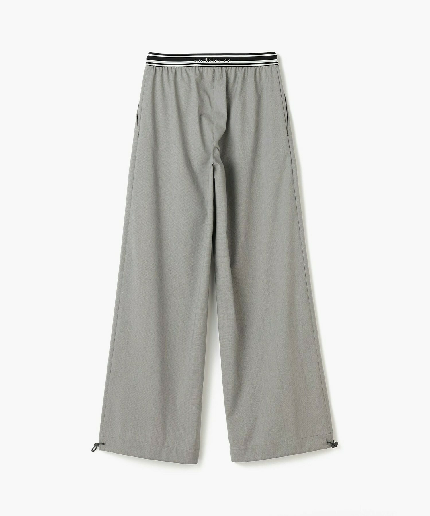 【endalence】120S ストレッチドローストリングパンツ 詳細画像 ブラック 7