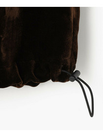 【endalence】ソフトベルベットドローストリングパンツ 詳細画像 ブラック 10