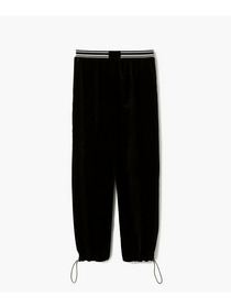 【endalence】ソフトベルベットドローストリングパンツ 詳細画像 ブラック 19