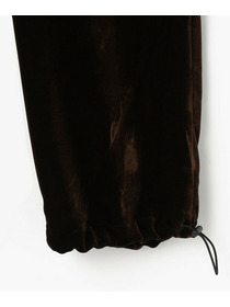 【endalence】ソフトベルベットドローストリングパンツ 詳細画像 ブラック 9