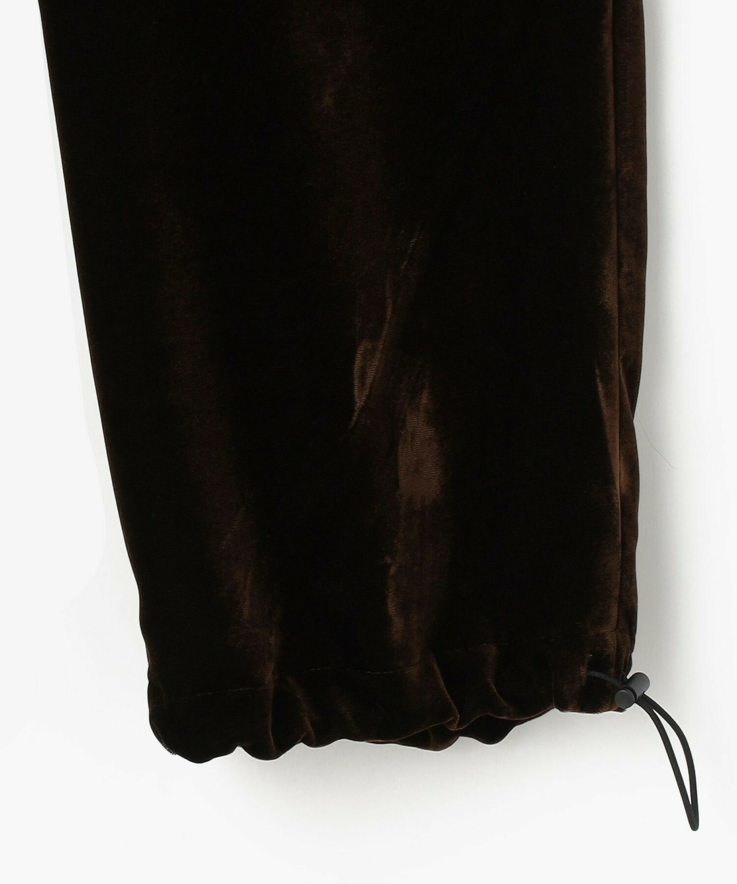 【endalence】ソフトベルベットドローストリングパンツ 詳細画像 ブラック 9