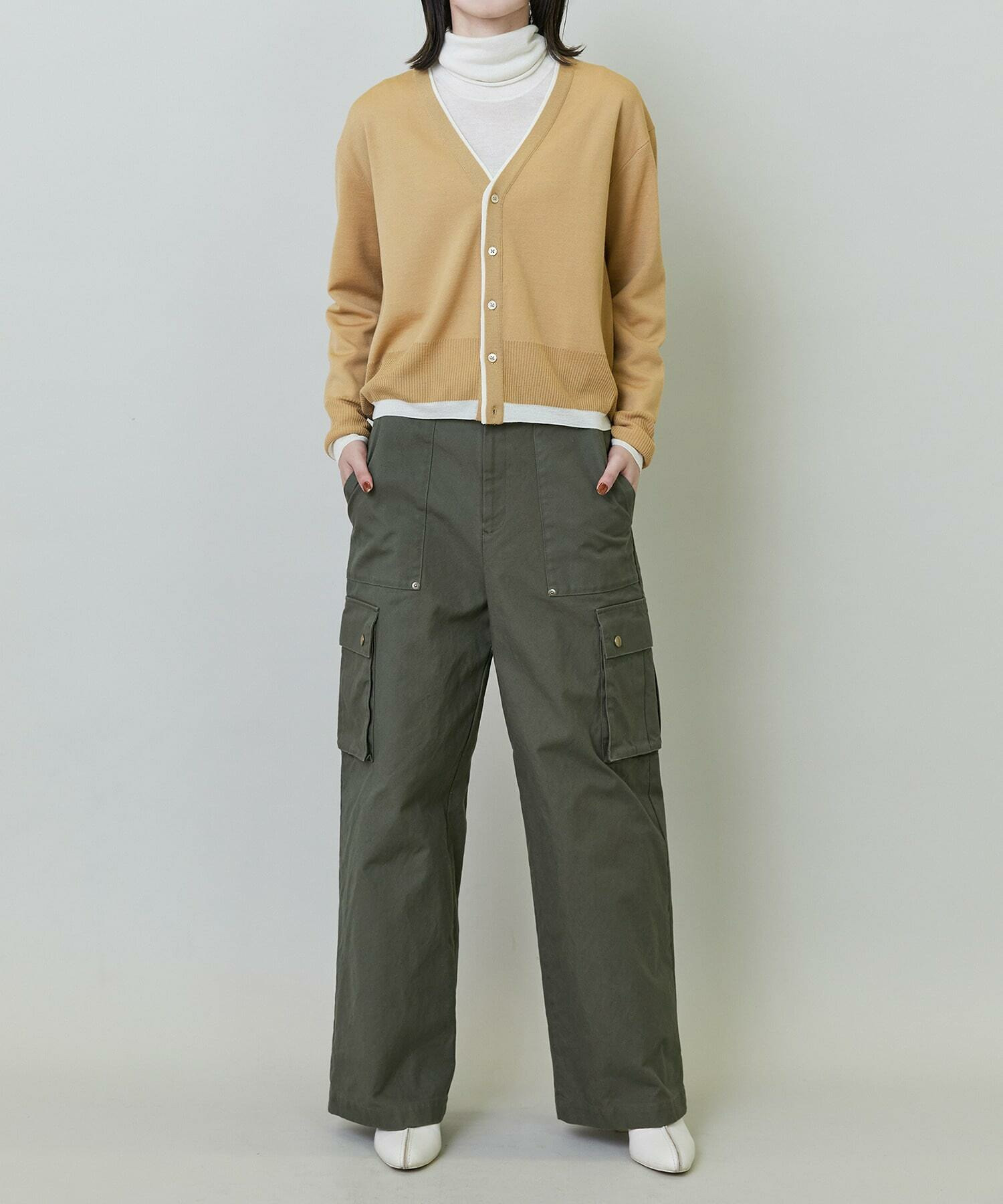 【endalence】ダックストレートカーゴパンツ 詳細画像 チャコールグレー 1