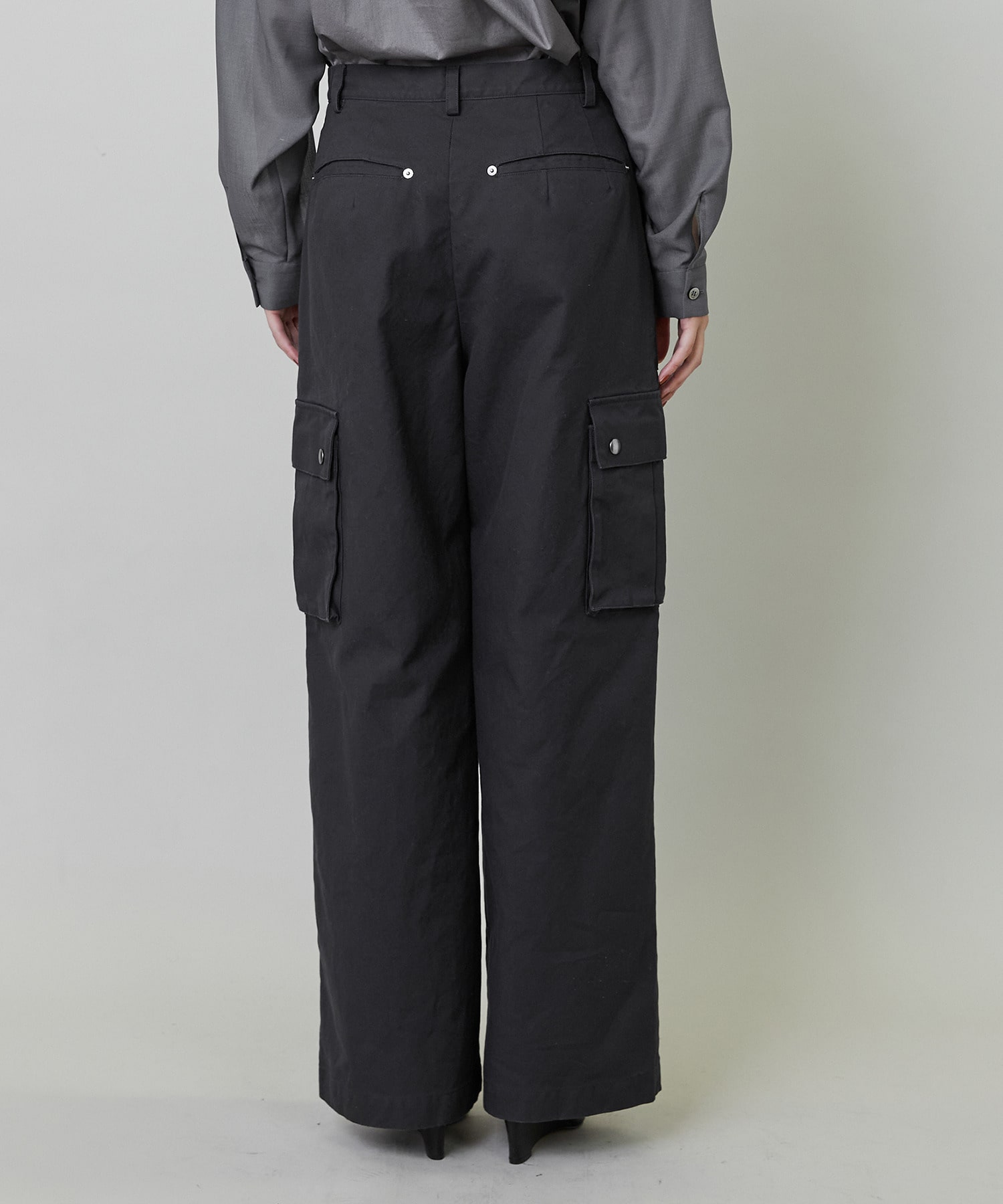 【endalence】ダックストレートカーゴパンツ 詳細画像 チャコールグレー 17