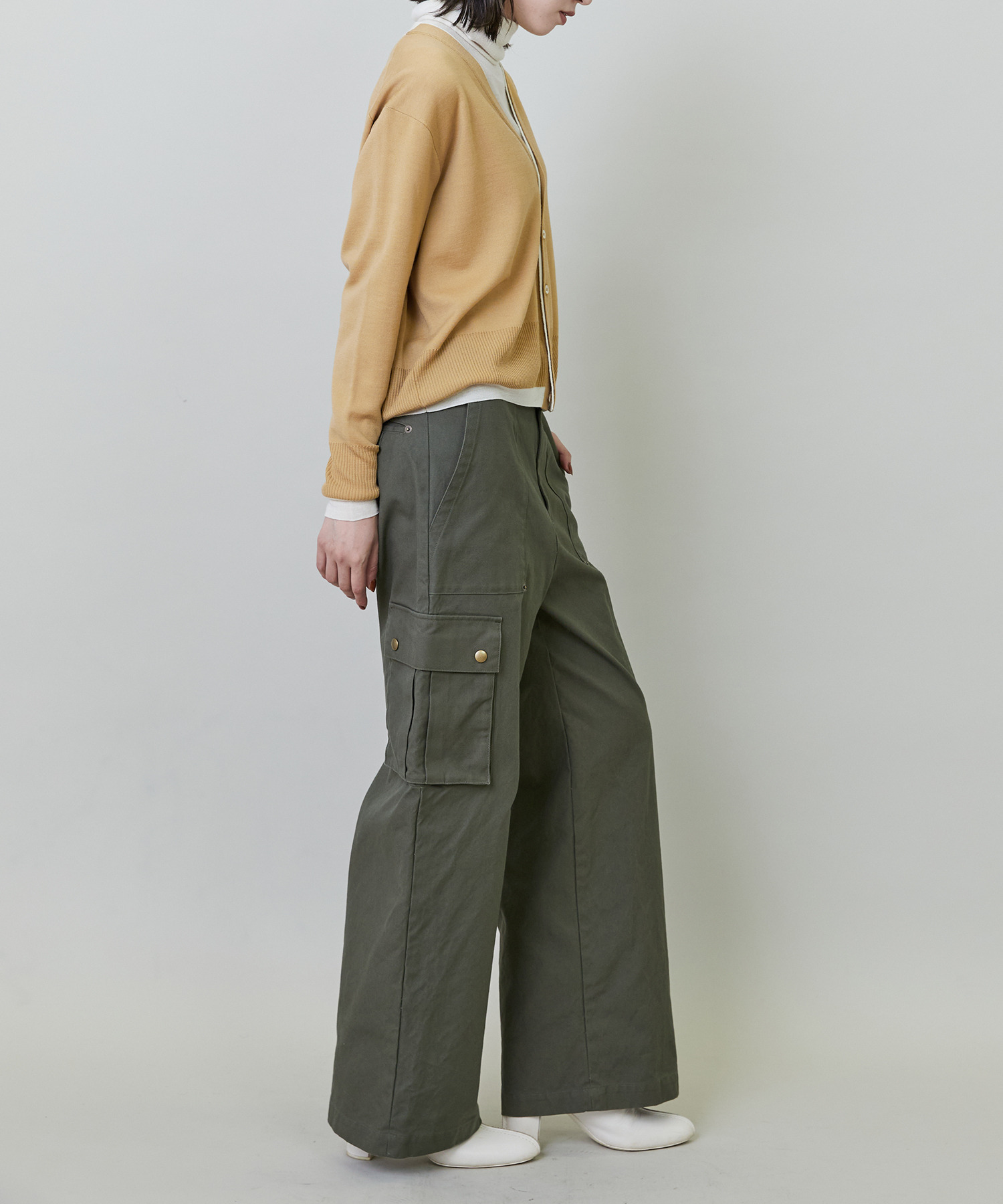 【endalence】ダックストレートカーゴパンツ 詳細画像 チャコールグレー 2