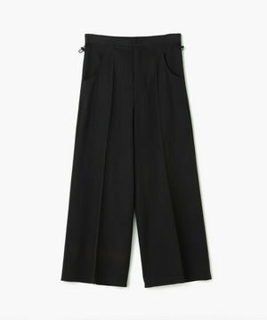 【endalence】タンブラーギャバドローストリングパンツ 詳細画像 チャコールグレー 1