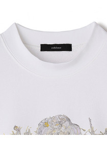 【endalence】endalence×Yuta Okudaコラボレーション裏毛スウェット＜ライトブーケ＞ 詳細画像 ブラック 2