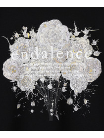 【endalence】endalence×Yuta Okudaコラボレーション裏毛スウェット＜ライトブーケ＞ 詳細画像 ブラック 7