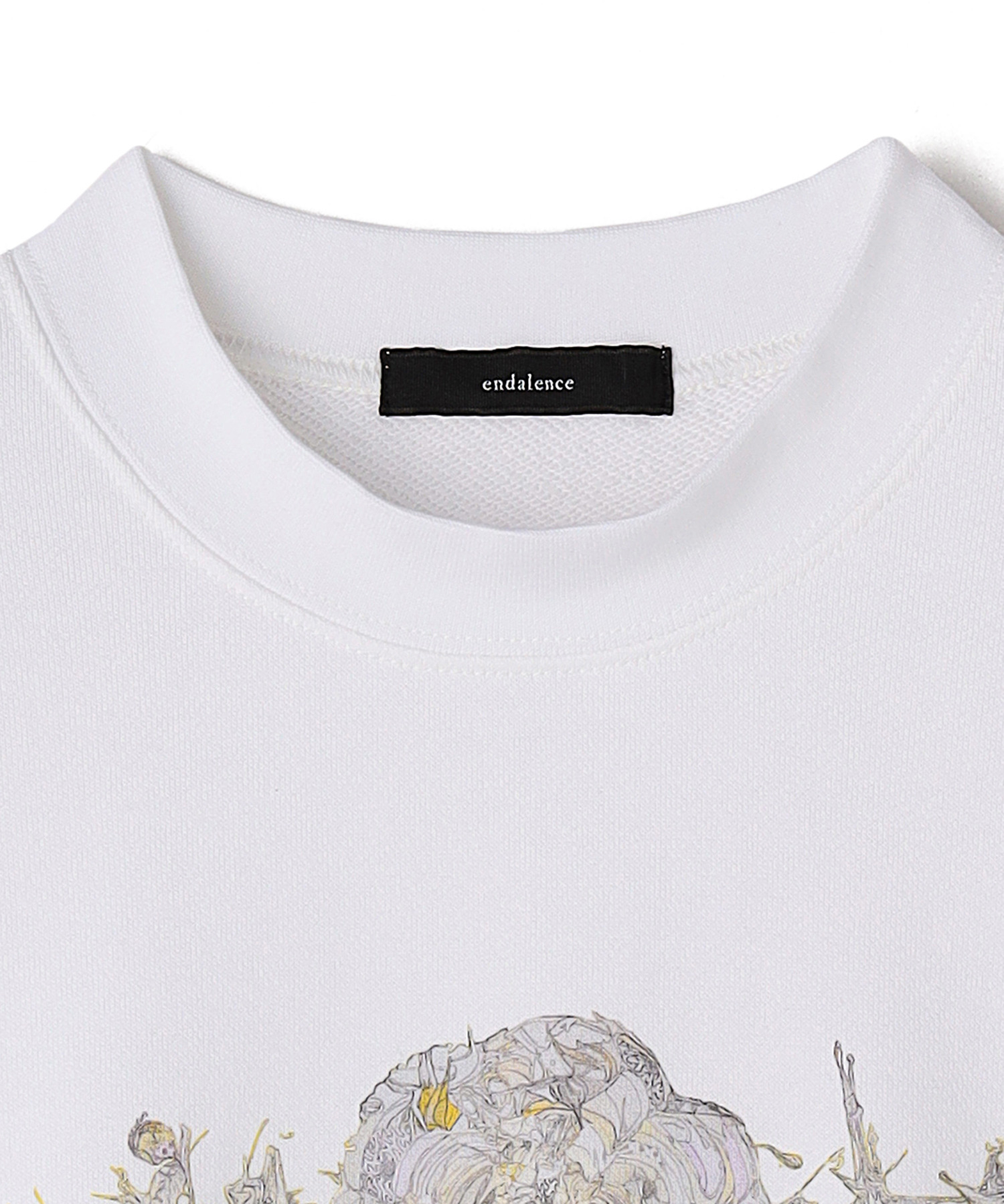 【endalence】endalence×Yuta Okudaコラボレーション裏毛スウェット＜ライトブーケ＞ 詳細画像 ブラック 2