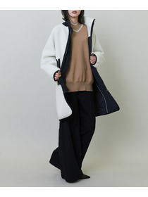 【endalence】ボンディングジャージィコート 詳細画像 ブラック 13