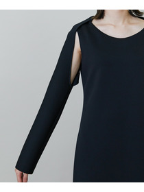 【endalence】エアリージャージードレス 詳細画像 ブラック 11