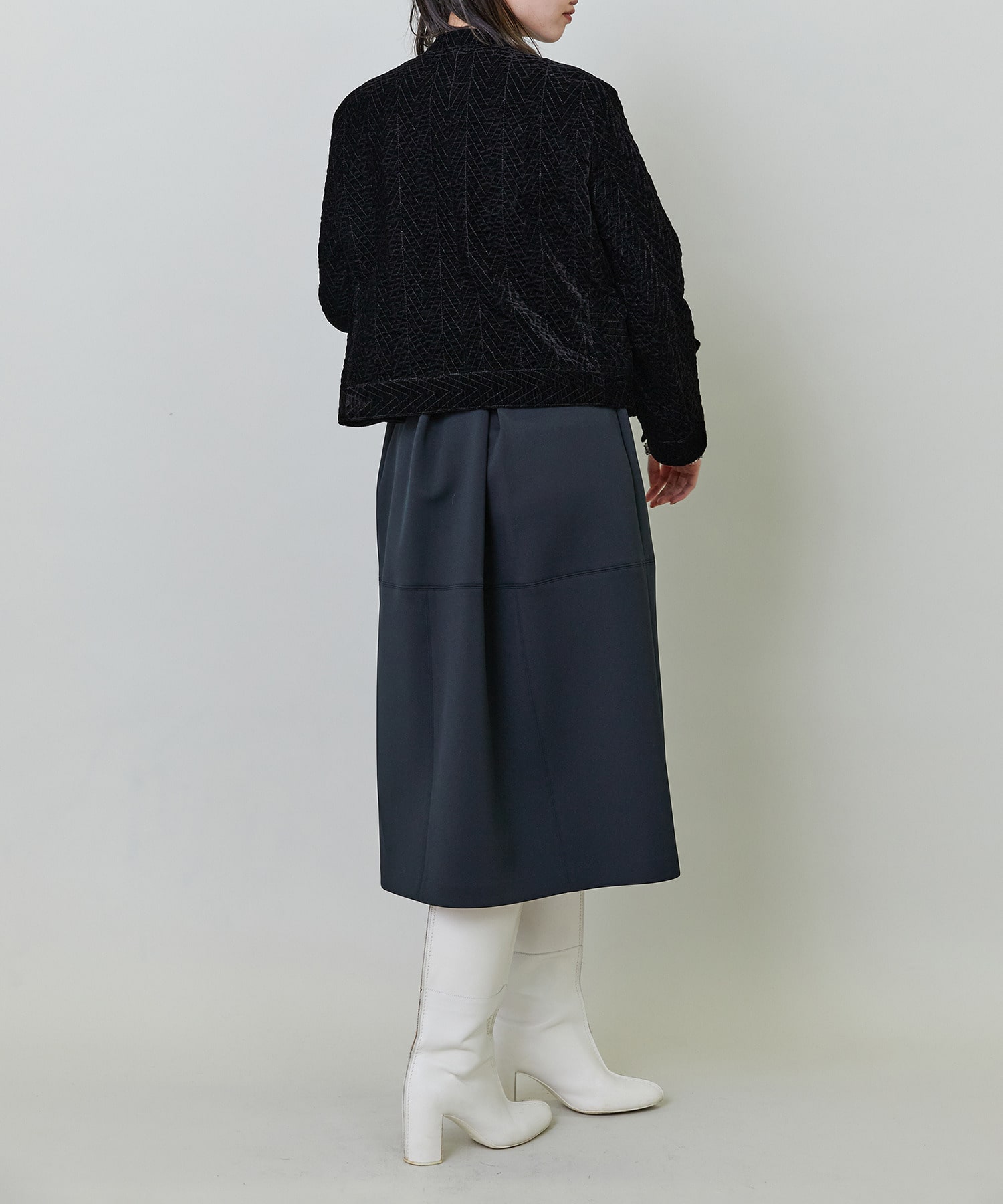 【endalence】エアリージャージースカート 詳細画像 ブラック 4