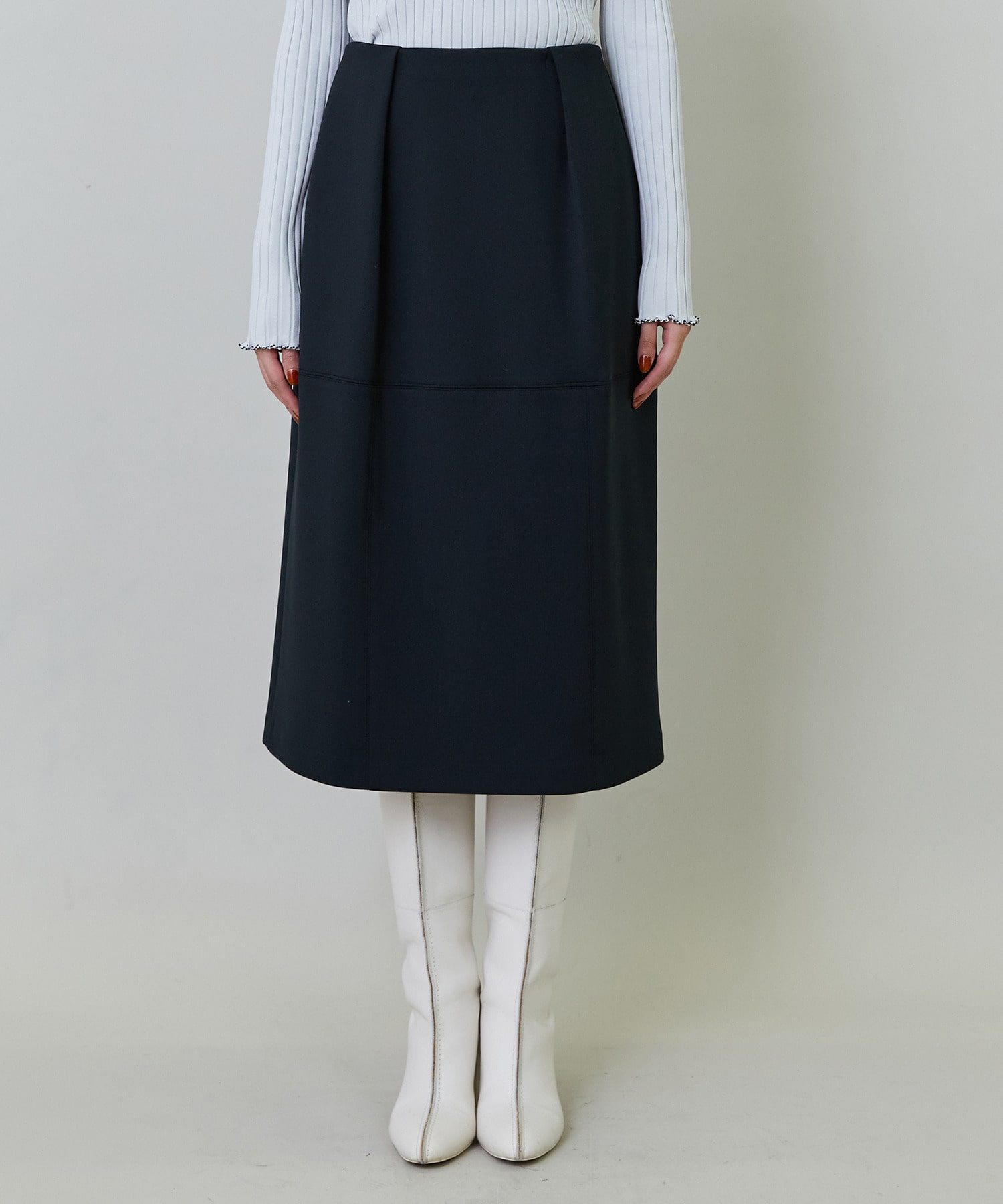 【endalence】エアリージャージースカート 詳細画像 ブラック 5