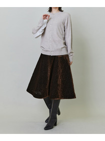 【endalence】ラクーン×タイプライターカーディガン 詳細画像 ブラック 21