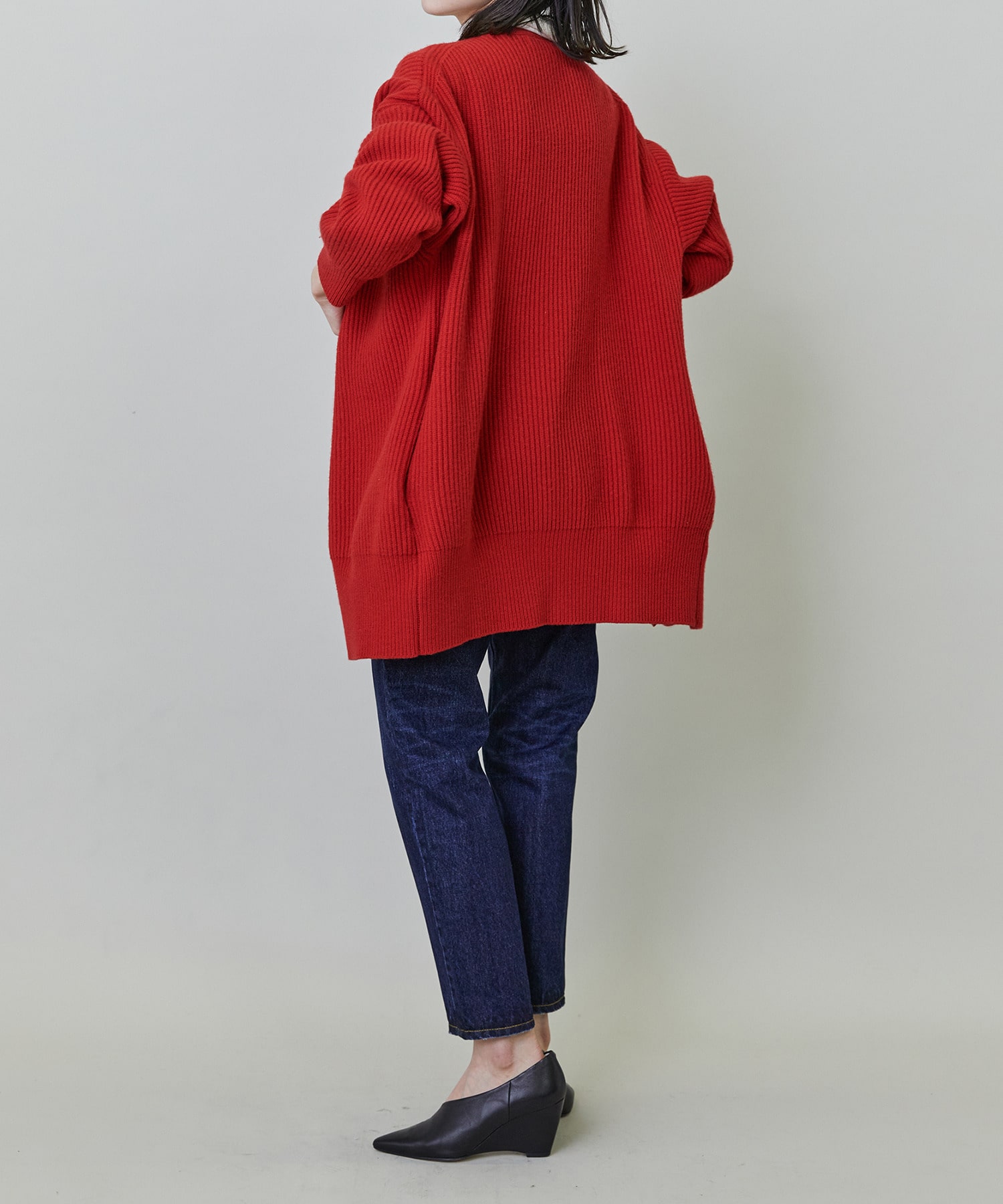 【endalence】畦ミドルゲージロングカーディガン 詳細画像 キャメル 3