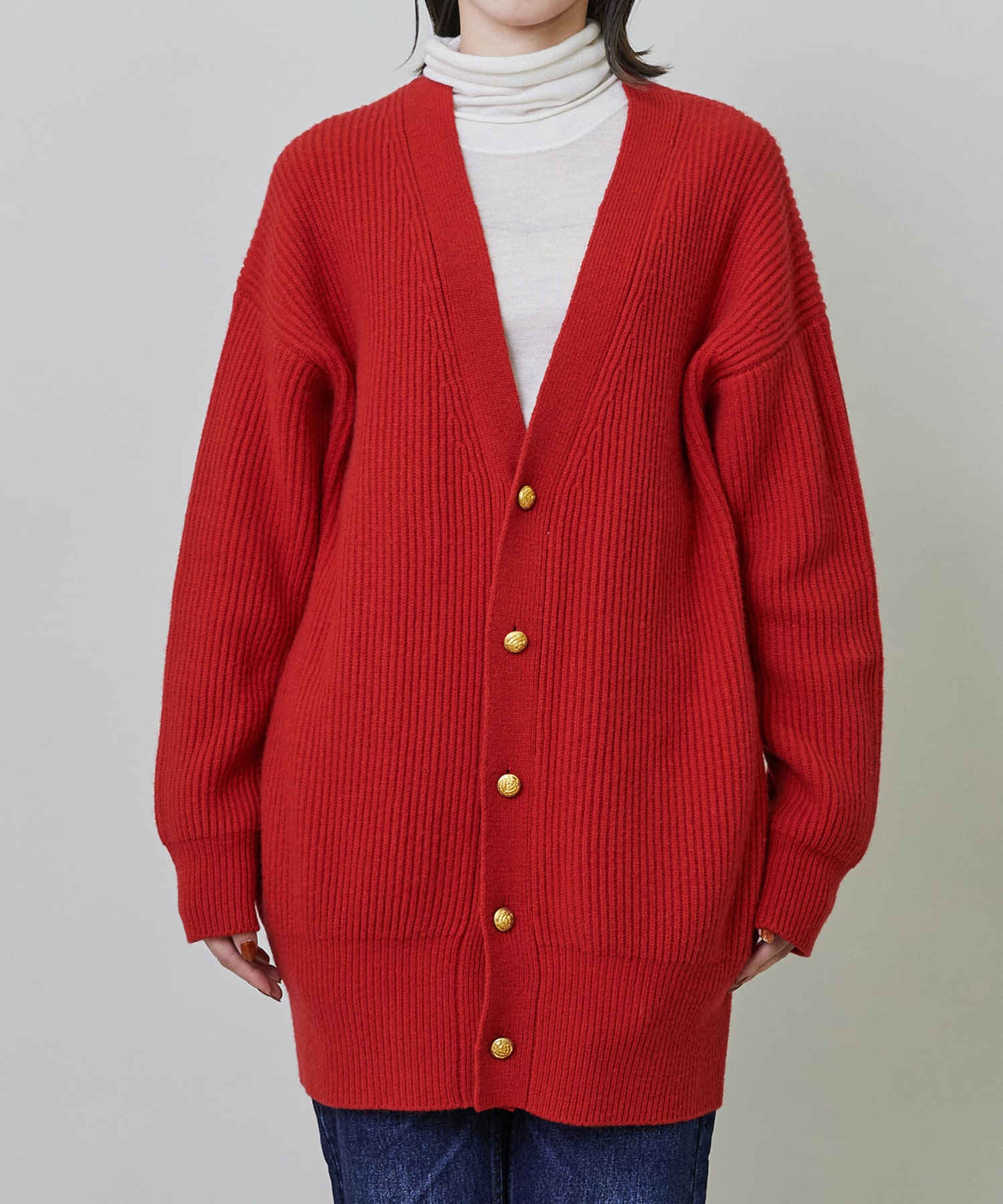 【endalence】畦ミドルゲージロングカーディガン 詳細画像 キャメル 4