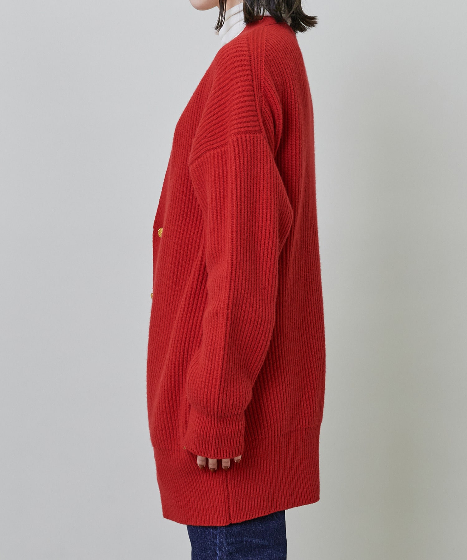 【endalence】畦ミドルゲージロングカーディガン 詳細画像 キャメル 5