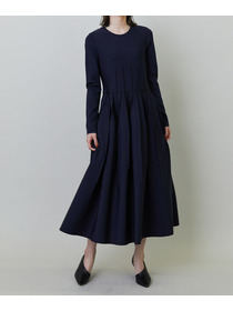 【endalence】ミラノリブ引き返しドレス 詳細画像 ブラック 1