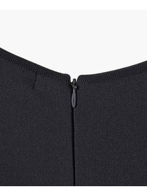 【endalence】ミラノリブ引き返しドレス 詳細画像 ブラック 10