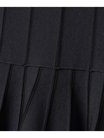 【endalence】ミラノリブ引き返しドレス 詳細画像 ブラック 14