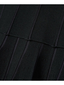 【endalence】ミラノリブ引き返しドレス 詳細画像 ブラック 21