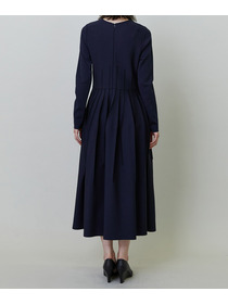 【endalence】ミラノリブ引き返しドレス 詳細画像 ブラック 7