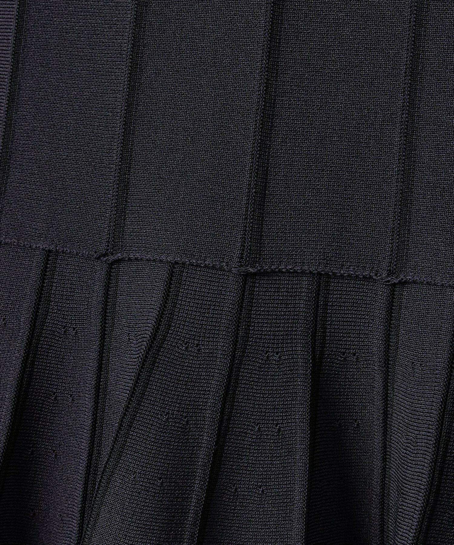 【endalence】ミラノリブ引き返しドレス 詳細画像 ブラック 14