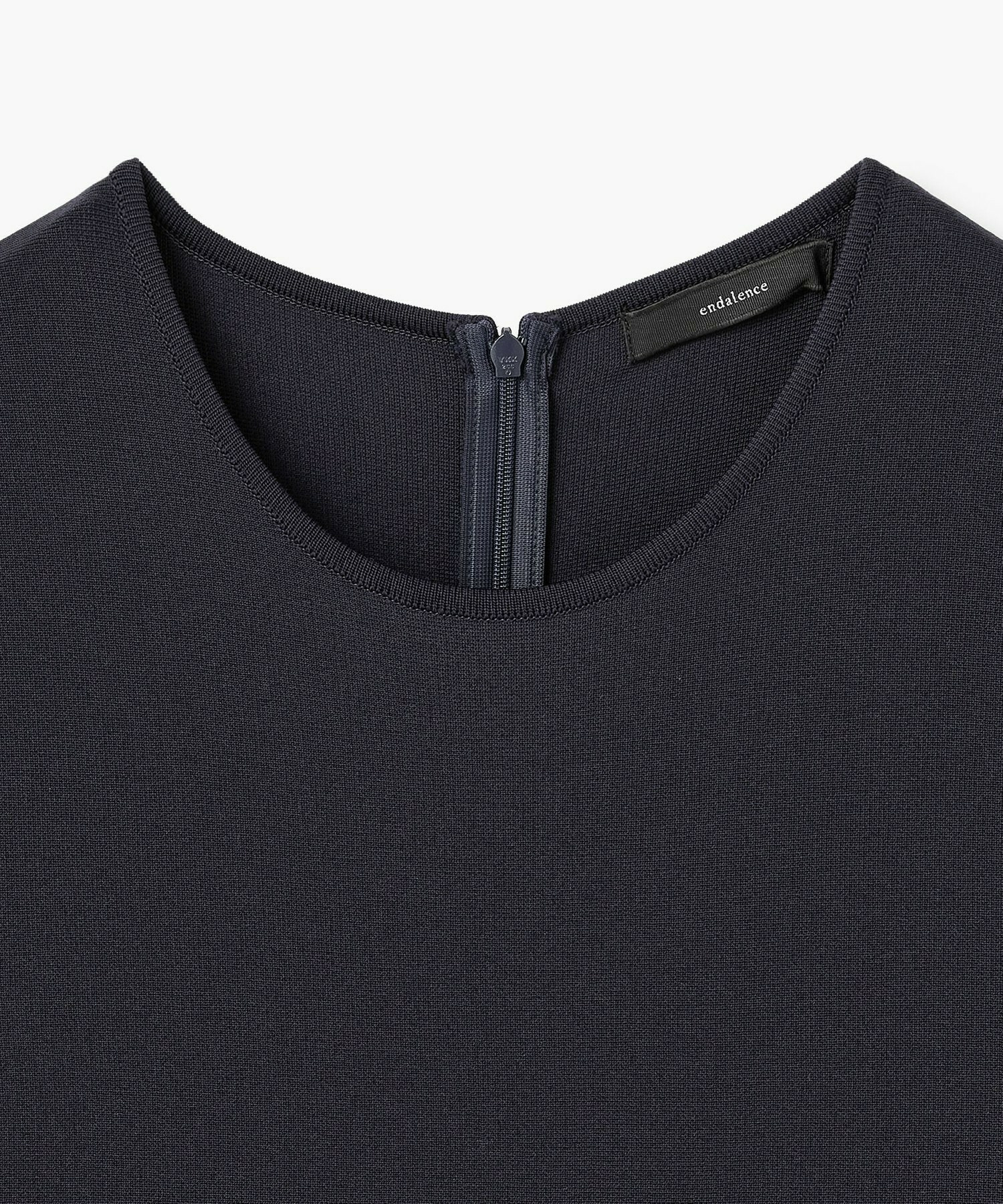 【endalence】ミラノリブ引き返しドレス 詳細画像 ブラック 9