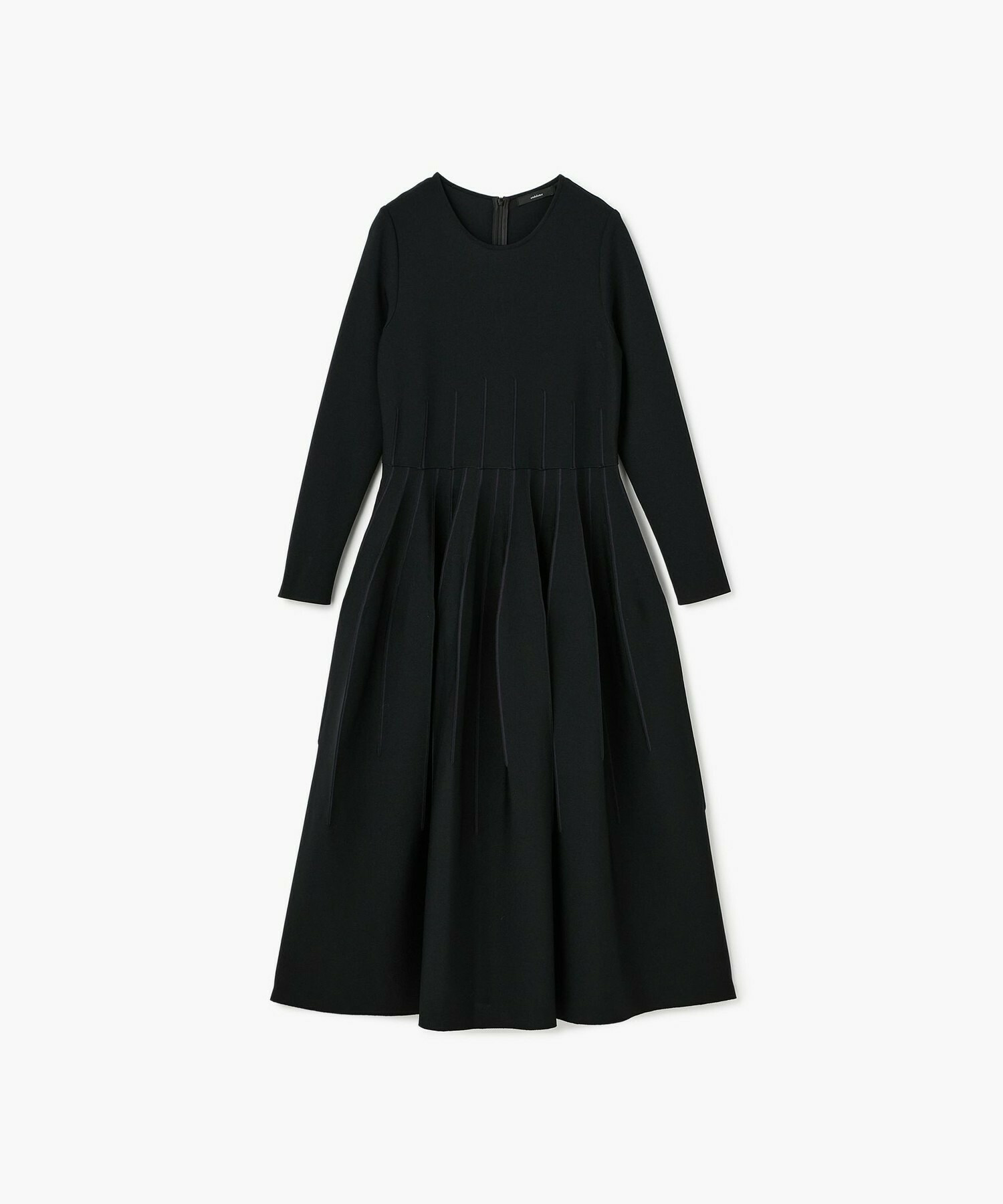 【endalence】ミラノリブ引き返しドレス 詳細画像 ブラック 1