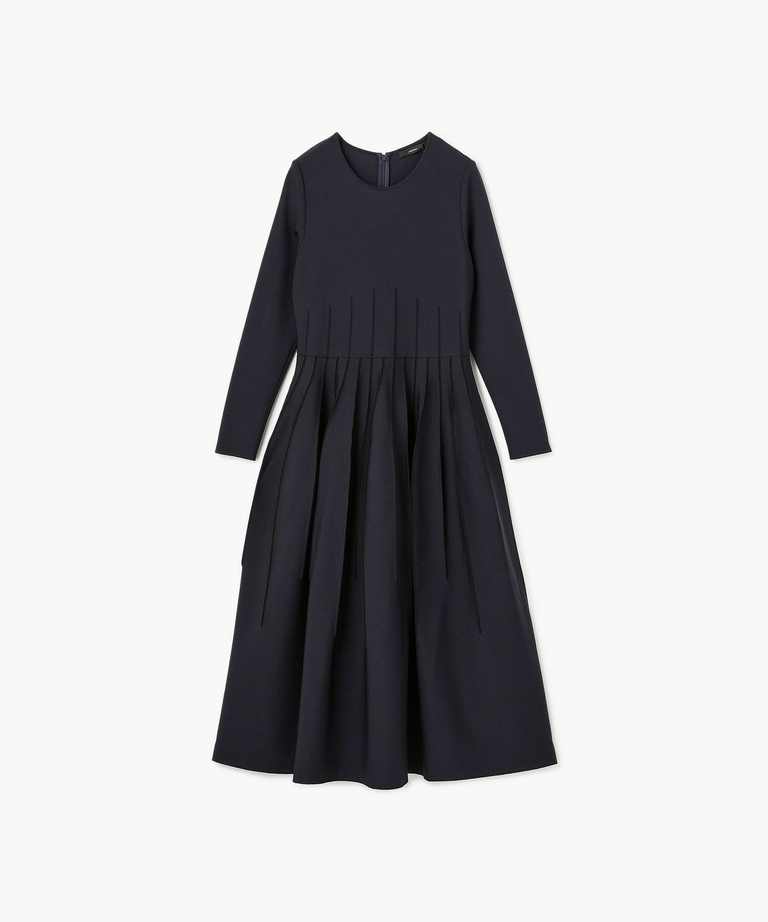 【endalence】ミラノリブ引き返しドレス 詳細画像 ネイビー 1