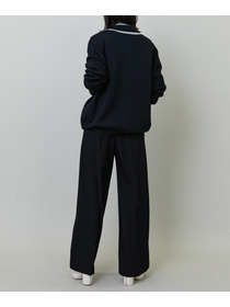 【endalence】ミラノリブVハイネックプルオーバー 詳細画像 ブラック 7