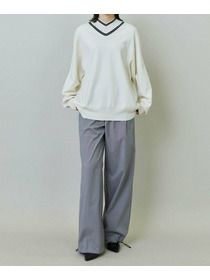 【endalence】ミラノリブVハイネックプルオーバー 詳細画像 ブラック 9