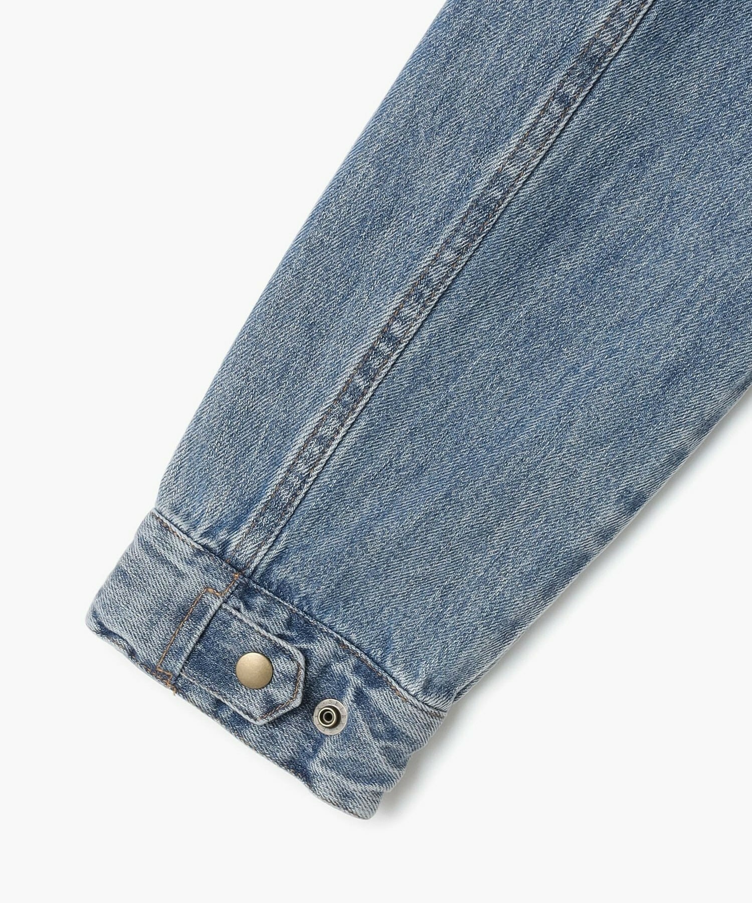 【endalence】ノーカラーデニムジャケット 詳細画像 インディゴブルー 8