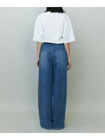 【endalence】ドローストリングデニムパンツ 詳細画像 インディゴブルー 5