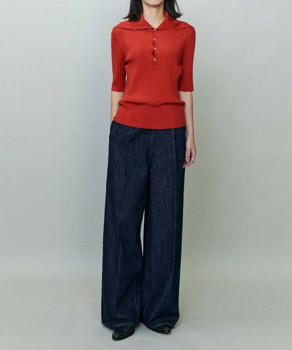 ドローストリングデニムパンツ 詳細画像 インディゴブルー 1