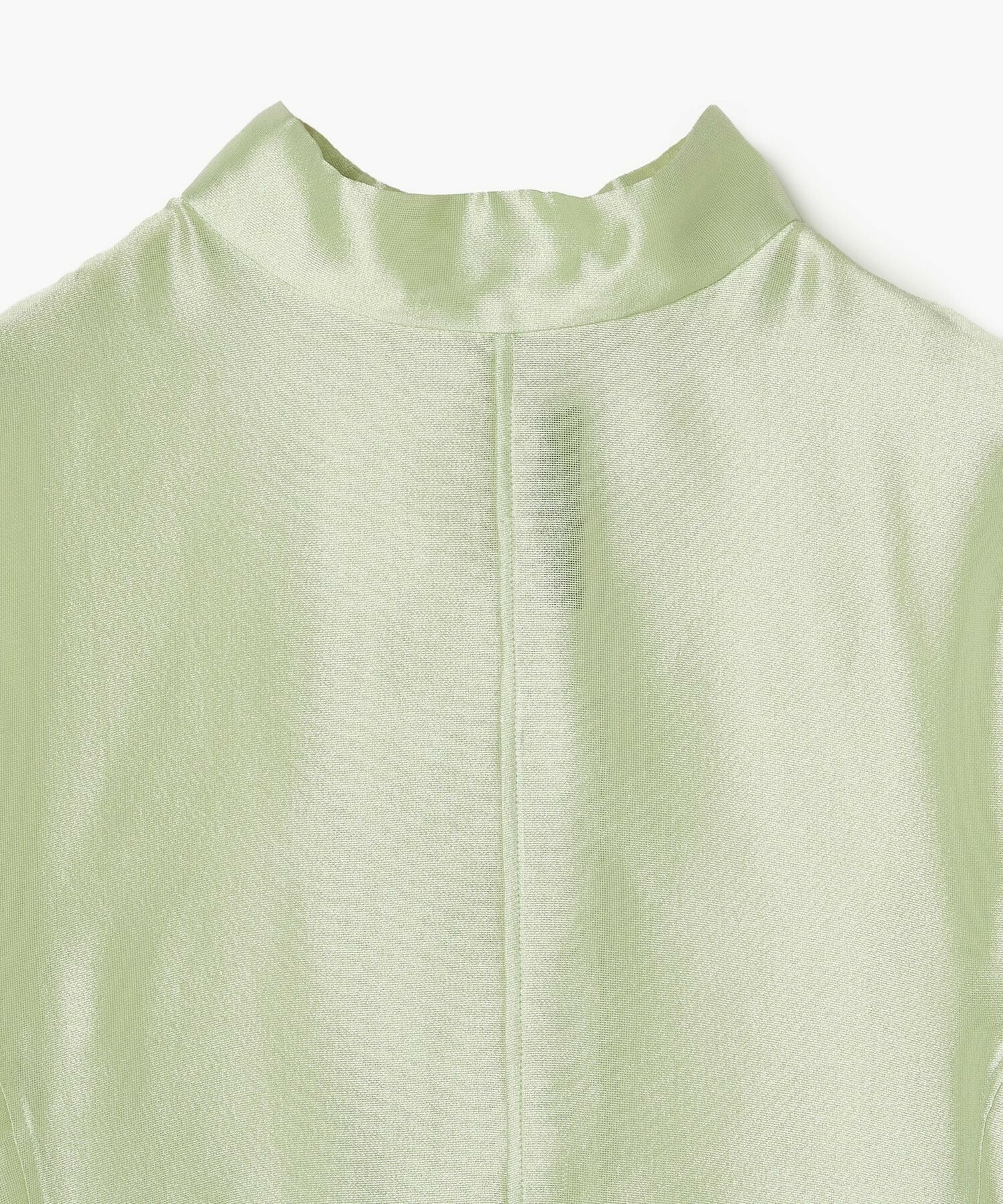 【endalence】シルクギシャハイネックブラウス 詳細画像 ネイビー 14