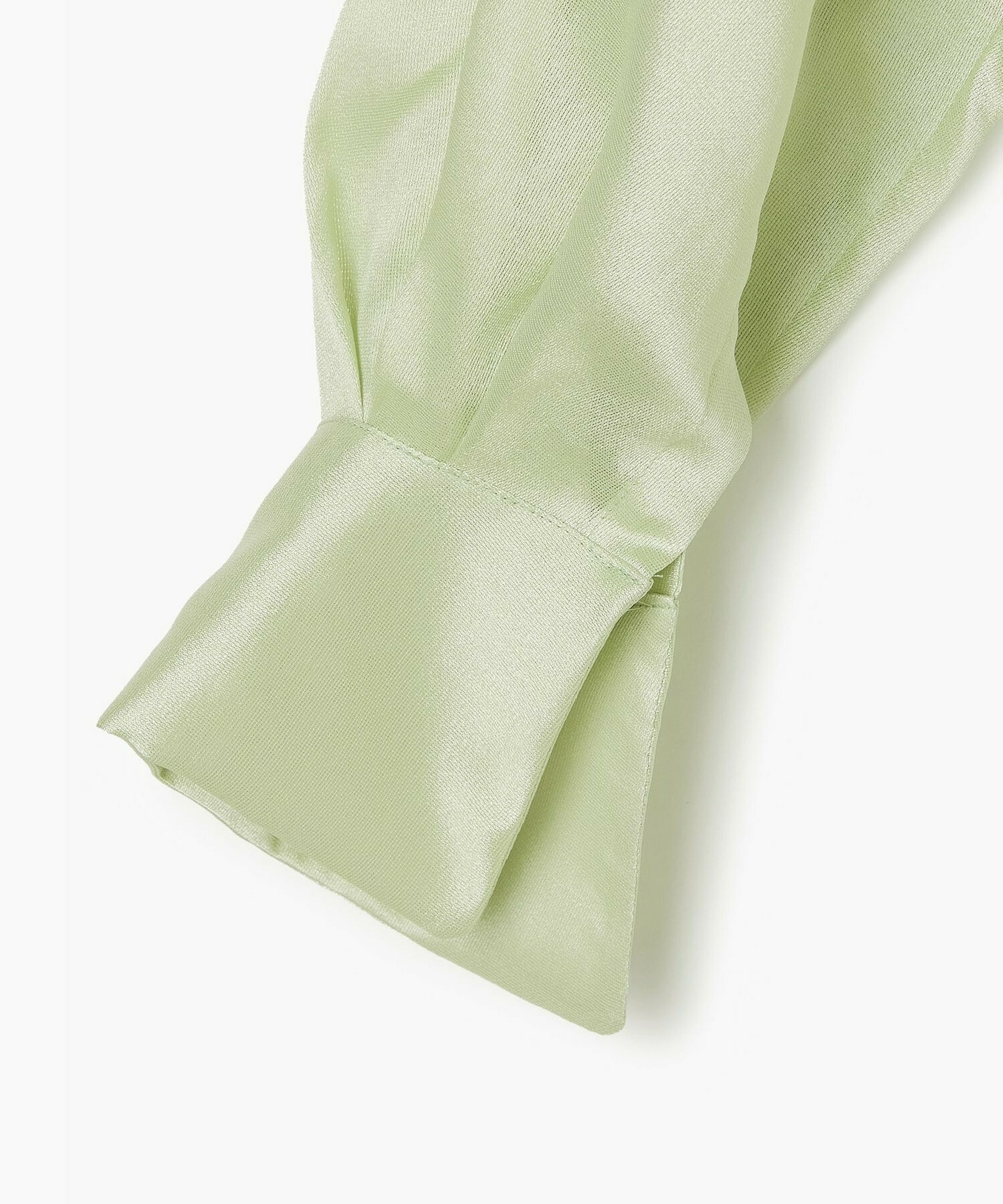 【endalence】シルクギシャハイネックブラウス 詳細画像 ネイビー 16