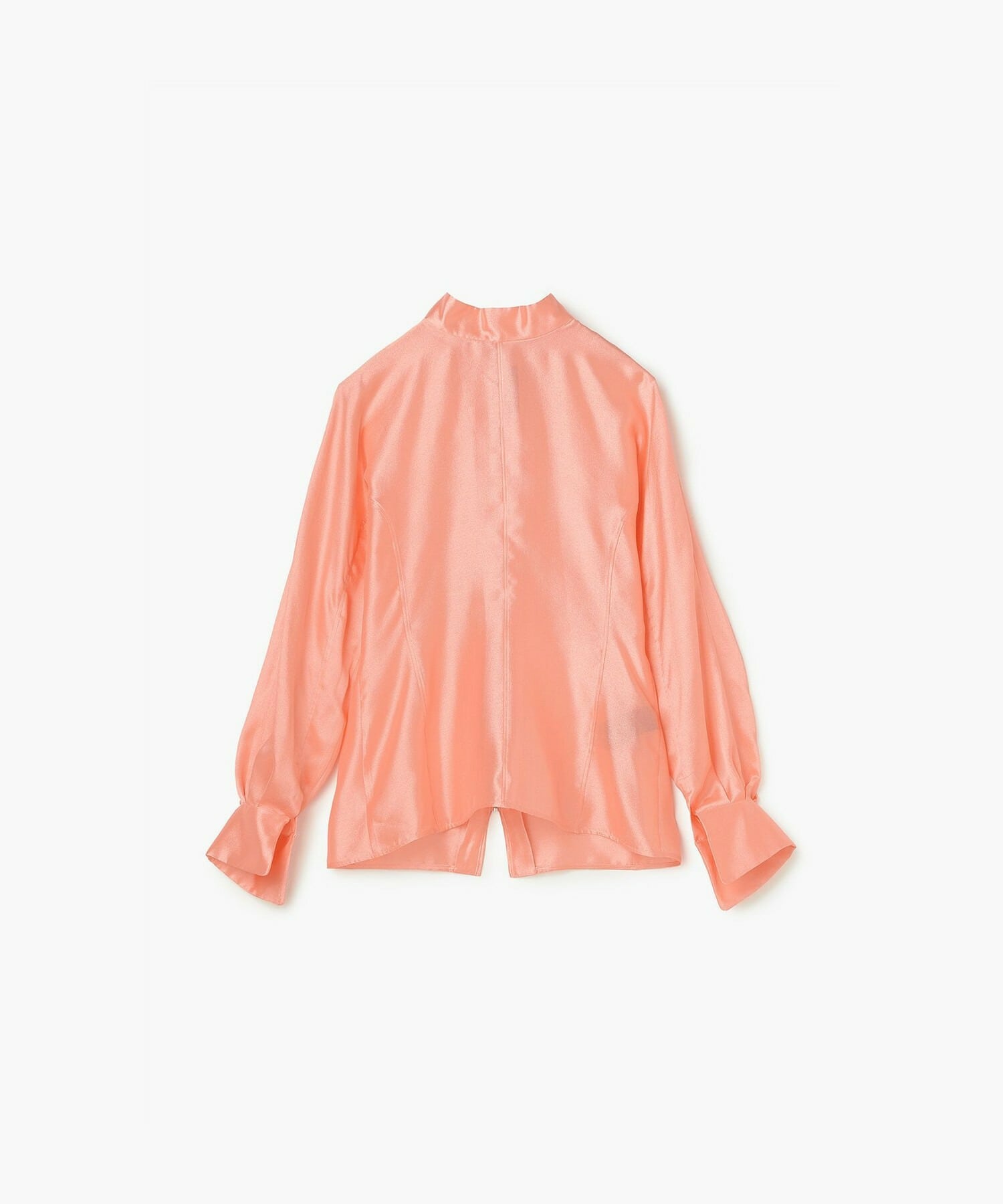 【endalence】シルクギシャハイネックブラウス 詳細画像 ピンク 1