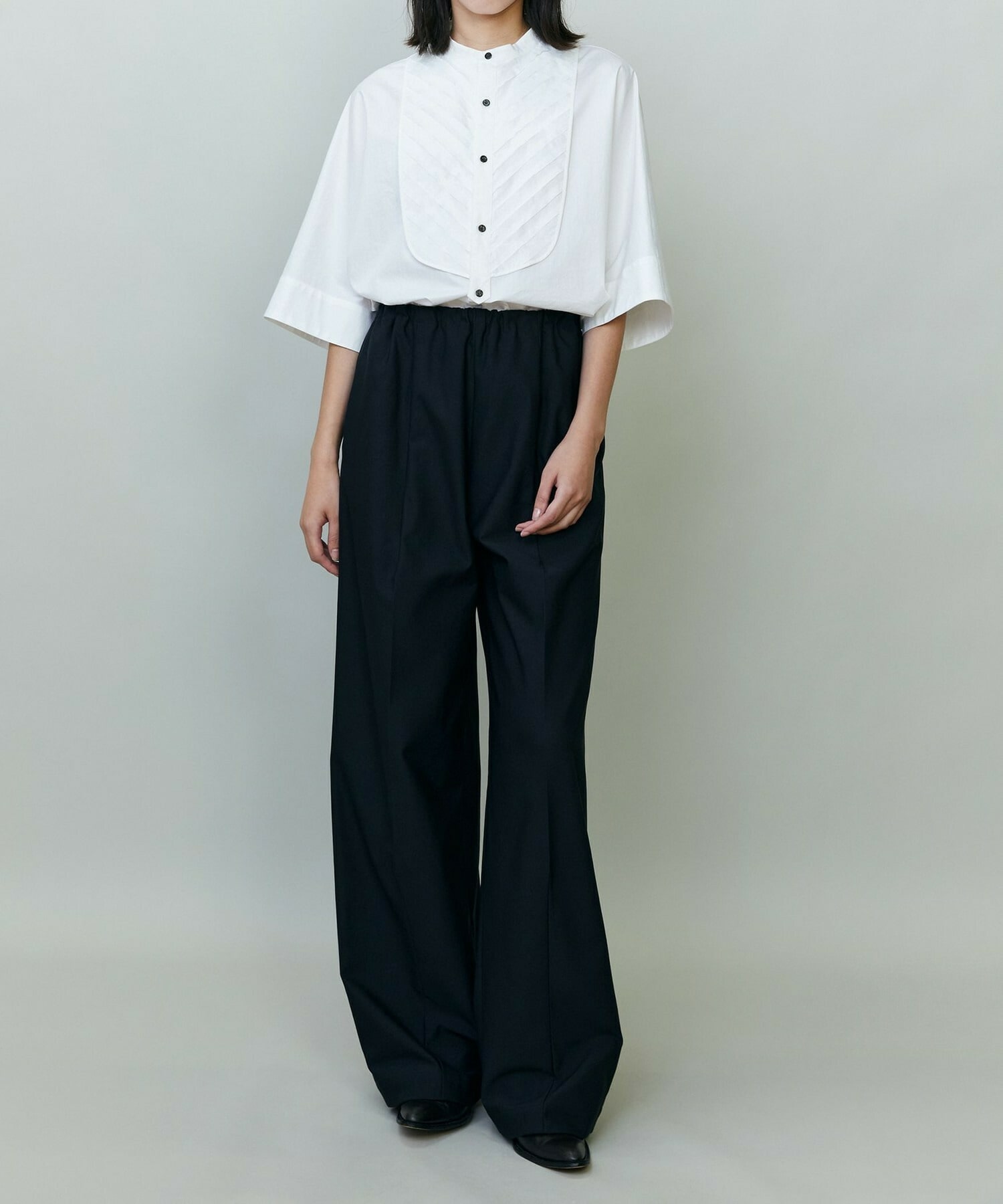 【endalence】Rコットンドルマンシャツ 詳細画像 ネイビー 1