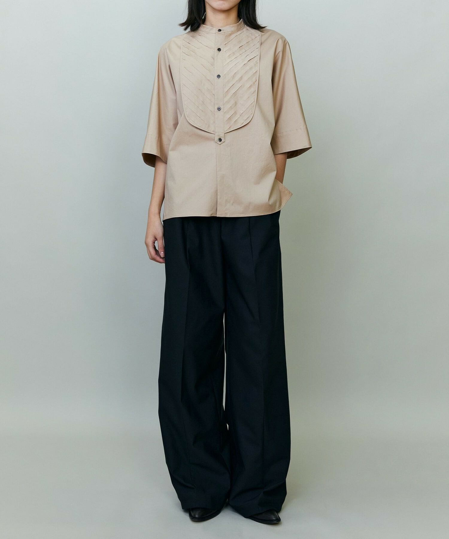 【endalence】Rコットンドルマンシャツ 詳細画像 ネイビー 5