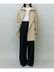 【endalence】リサイクルタフタフーデッドコート 詳細画像 ベージュ 1