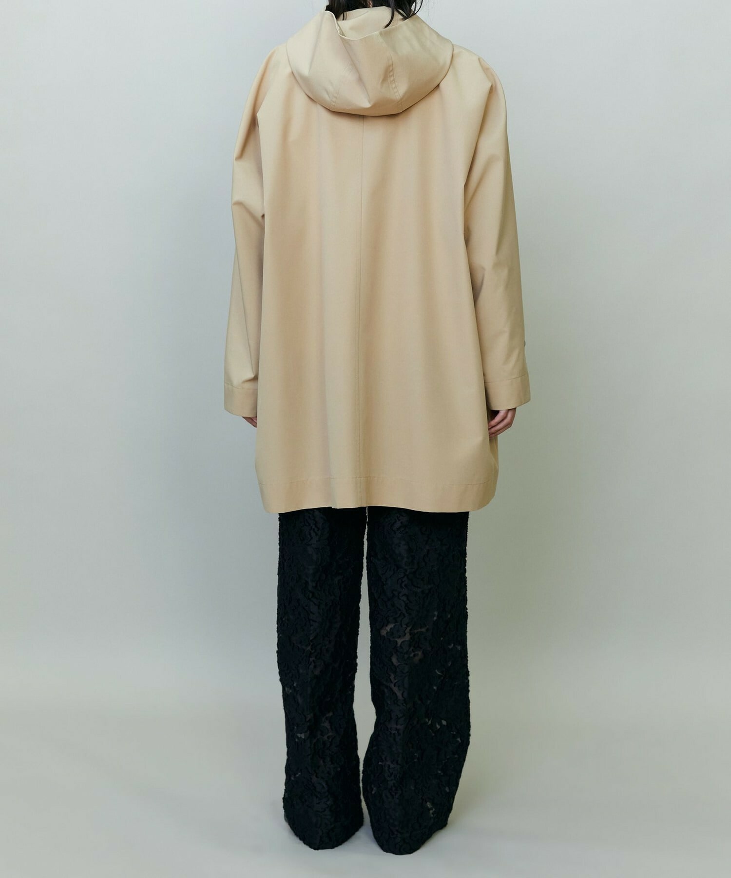 【endalence】リサイクルタフタフーデッドコート 詳細画像 ベージュ 6