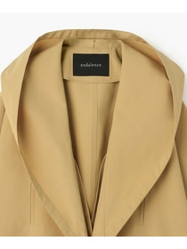 【endalence】リサイクルタフタショールカラーコート 詳細画像 ベージュ 6